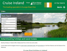 Tablet Screenshot of cruiseireland.com